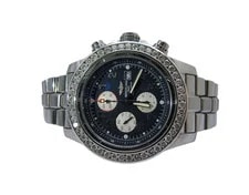 Breitling Super Avenger Chronograph Custom Diamond Bezel Automatic A13370 4