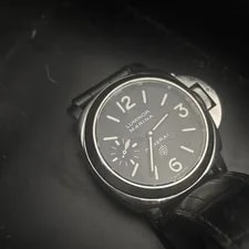 Panerai — Panerai Luminor Marina Water-Resistant Mechanical Black Leather W/ Box — Watch — resale