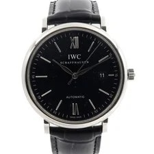 IWC — IWC Portofino Automatic IW356502 Stainless Steel Black — Watch — resale
