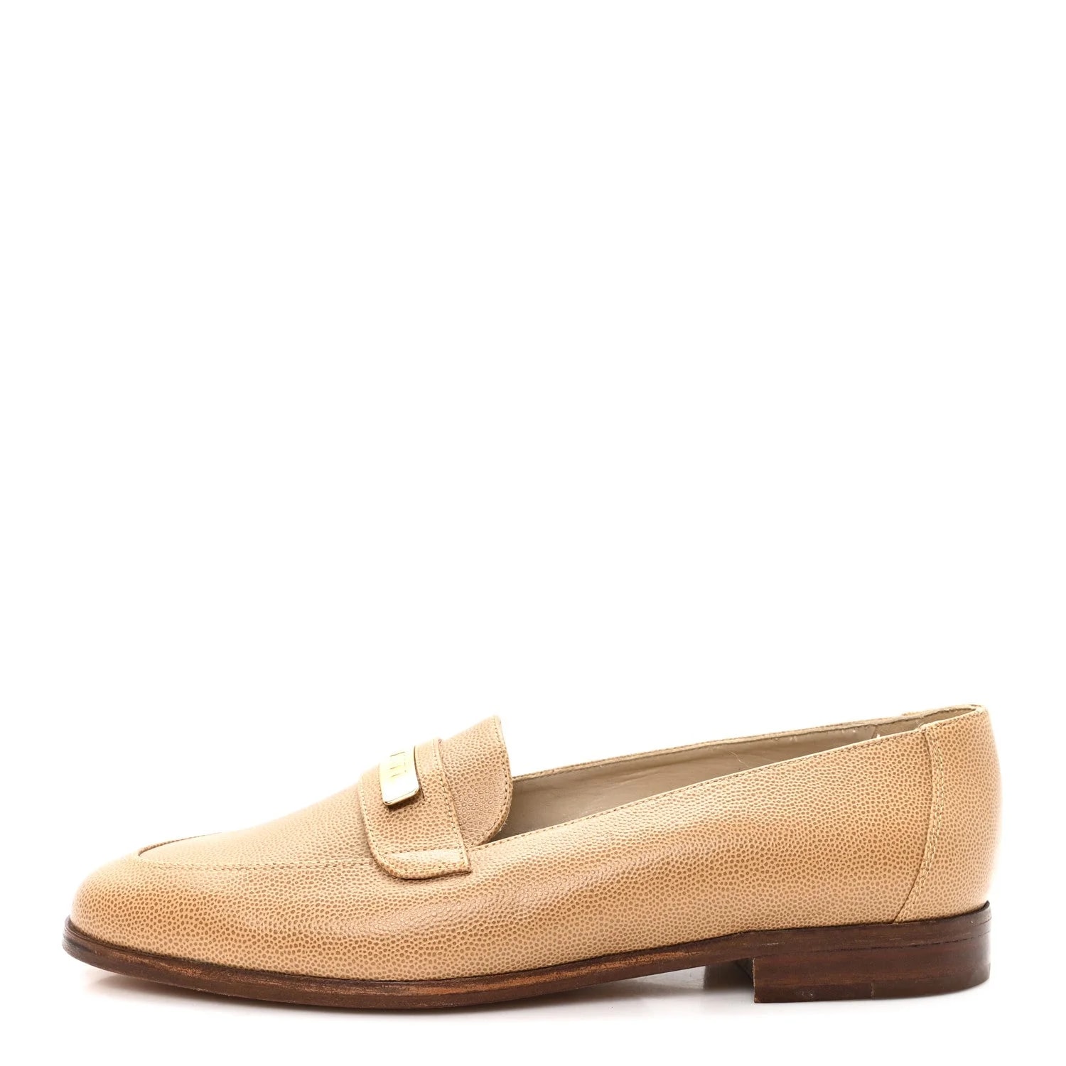 Chanel — Logo Plate Moccasin — Designer Shoe — resale
