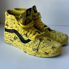 Vans — Vans X Peanuts Sk8 High 7.5/9 Charlie /Maize — Sneaker — resale
