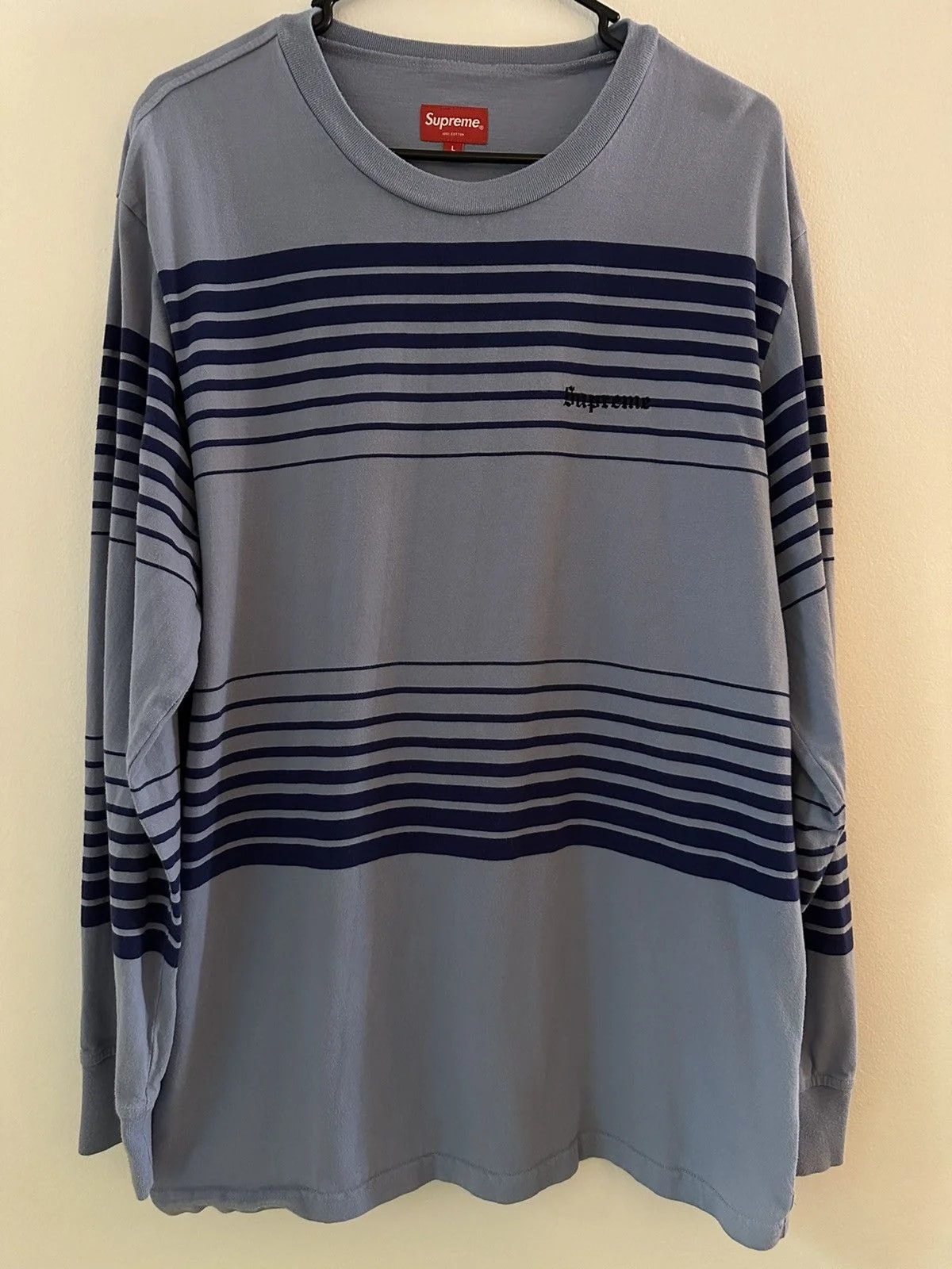 Supreme — Supreme Fade Stripe L/S Top Tee — streetwear — resale