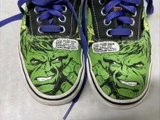 Vans Era Marvel the Incredible Hulk Skate Shoes 7.5 9 Comic Print 2
