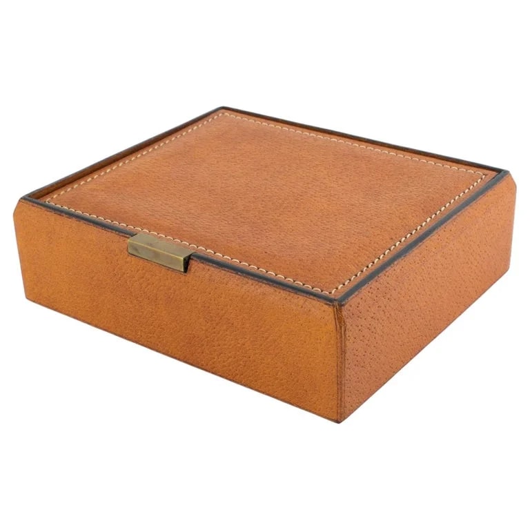 Longchamp, Maison Longchamp — Maison Longchamp Stitched Box, France Circa 1940 — Furniture — resale