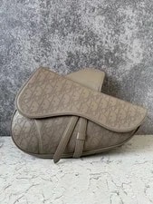Christian Dior Saddle Belt Perforated Adjustable Auth 2