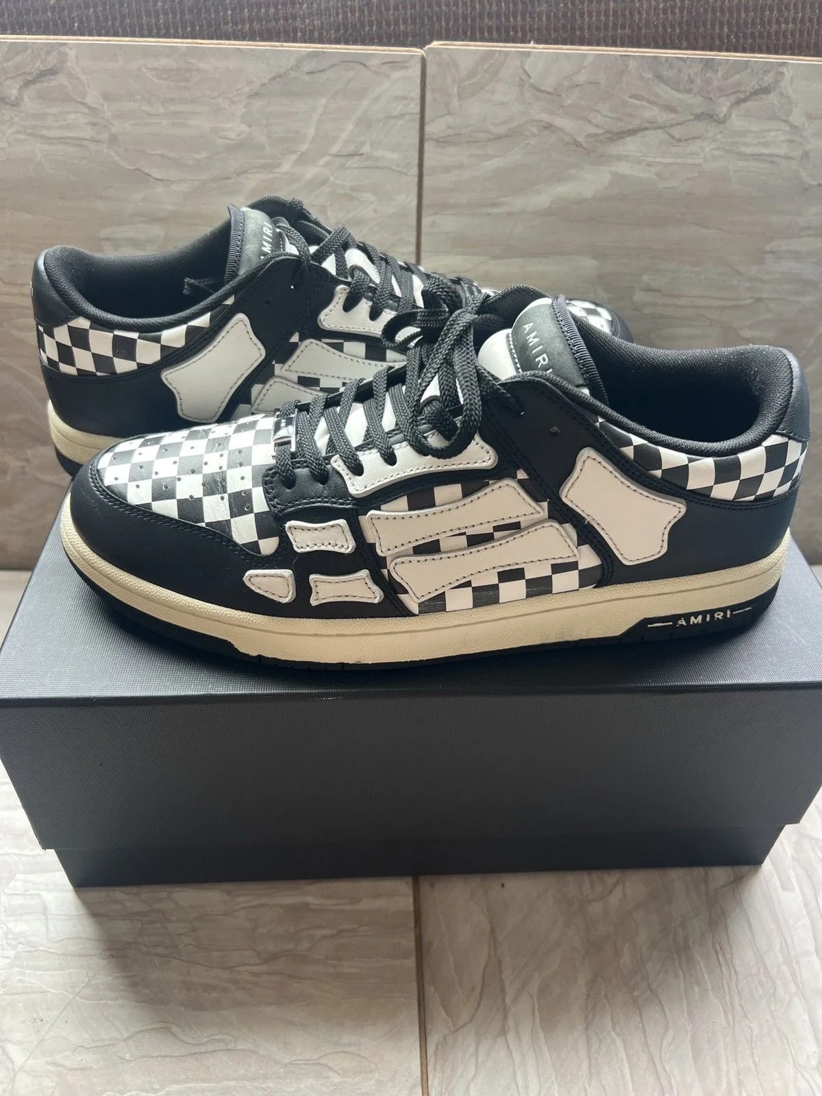 Amiri — Amiri Checkered Skel Low Top — Sneaker — resale