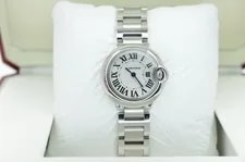 Cartier Ballon Bleu 28mm 3009 White Dial With Box 4