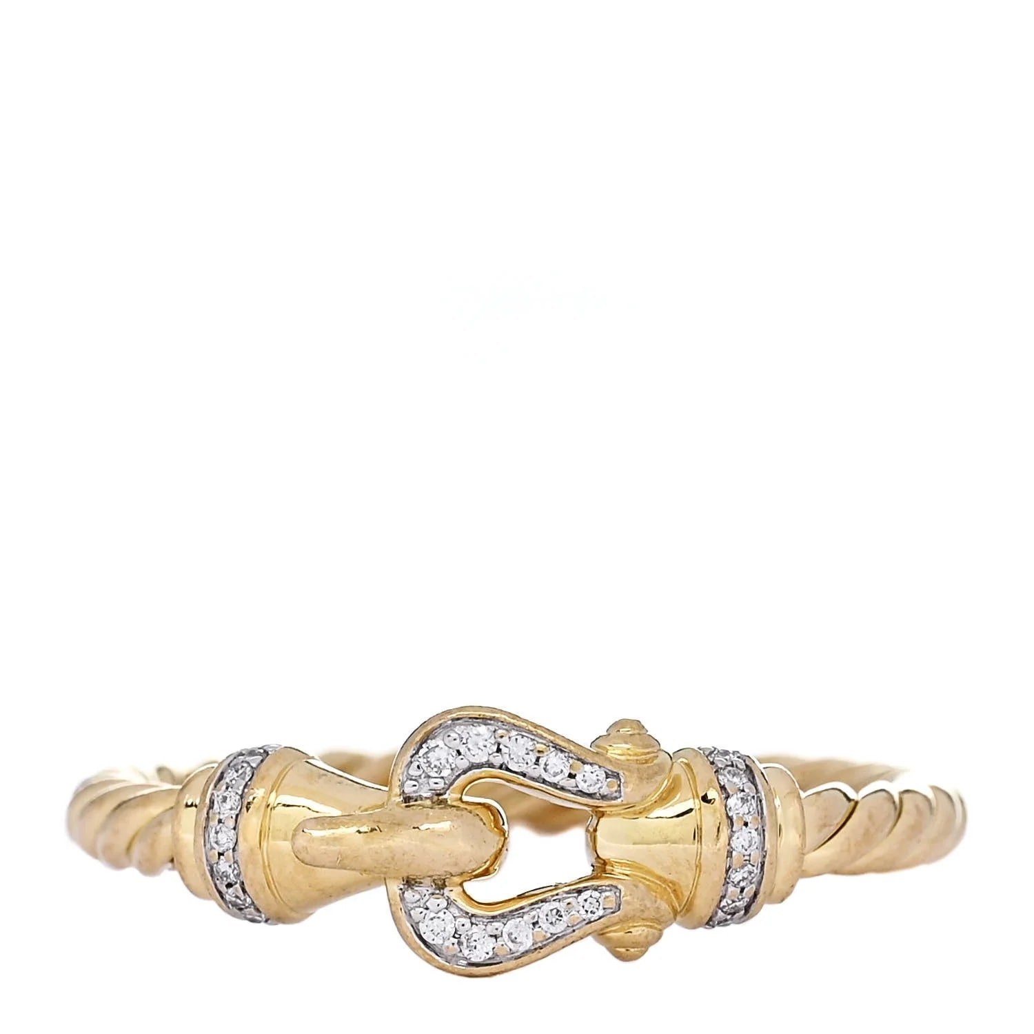 David Yurman — 18K Yellow Gold Petite Buckle Cable 53 6.5 — Jewelry — resale