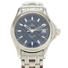 Omega Seamaster 120 Jacques Mayol 2586.80 Quartz 27mm Blue Dial SS 2