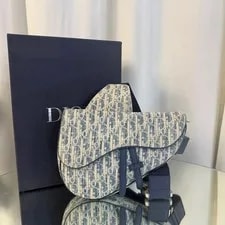Dior Kasuri Saddle Midi M Size From Japan 3