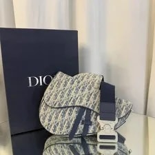 Dior Kasuri Saddle Midi M Size From Japan 4
