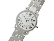 Cartier Ronde Solo LM W6701005 Silver Stainless Steel Quartz Polishe 2