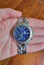 Tag Heuer — TAG Heuer CG2111.BA0423 SEL Series Automatic Chronograph Blue Silver — Watch — resale