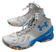 Under Armour Curry 2 Retro Splash Party Basketball Shoe 3026282-100 4