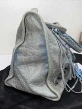 Balenciaga City Large Light Moto Top Handles Metal Studs 3
