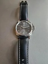 Panerai Limited Edition Zurich Deep Gray Dial Due; Full Set W/ 2 Straps+Bonuses! 4