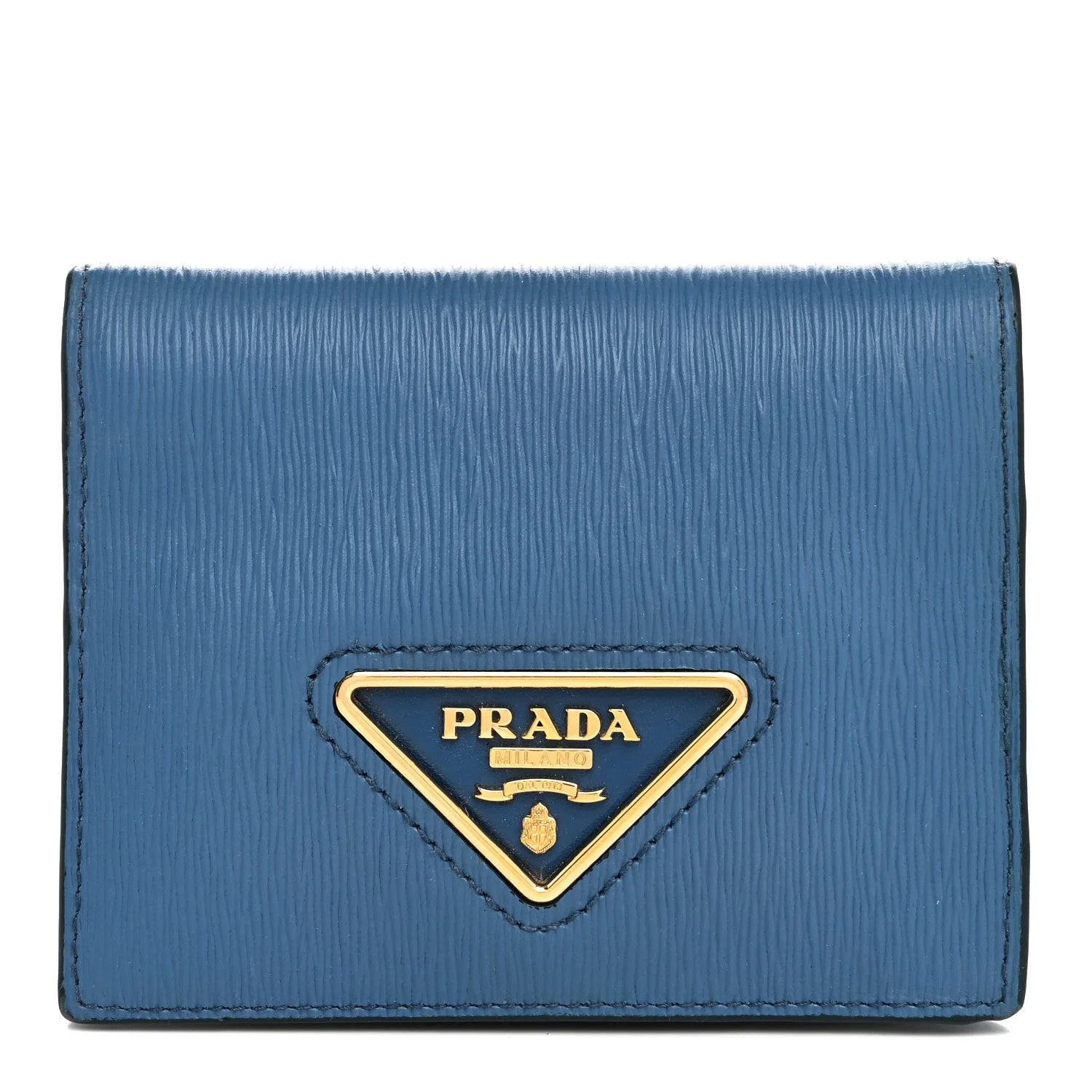 Vitello Move Triangle Bi-Fold Wallet Cobalto — Accessory — resale
