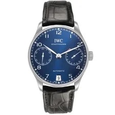IWC Portuguese Automatic Steel Blue Dial IW500710 Card 2