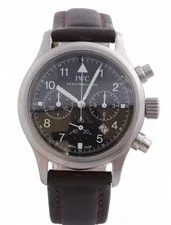 IWC Schaffhausen — IWC Schaffhausen Pilots Flieger Chronograph 36mm Quartz - Ref. 3741 - Black Dial — Watch — resale