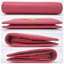 Excellent Condition Prada Metal Logo Compact Wallet 1MV204 From Ja 3