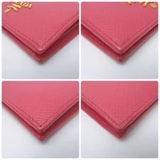 Excellent Condition Prada Metal Logo Compact Wallet 1MV204 From Ja 4
