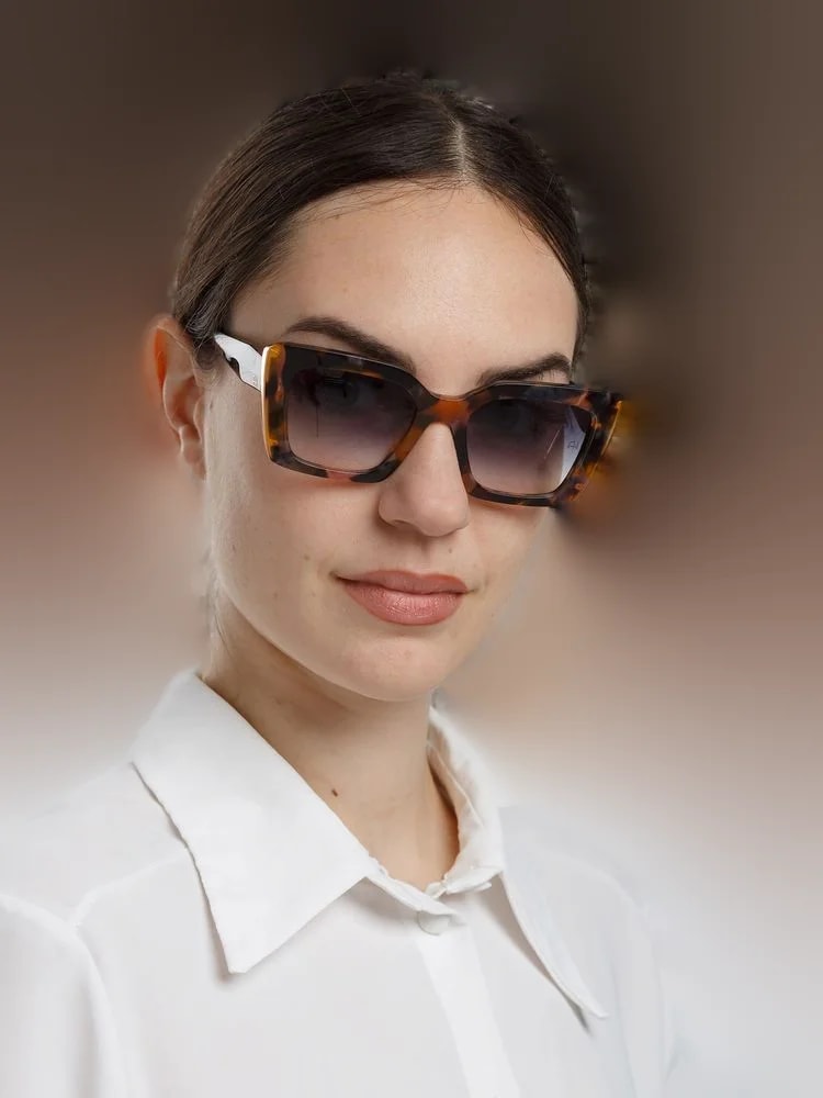 Ana Hickmann Ah9515 Tortoiseshell Acetate Sunglasses — 3