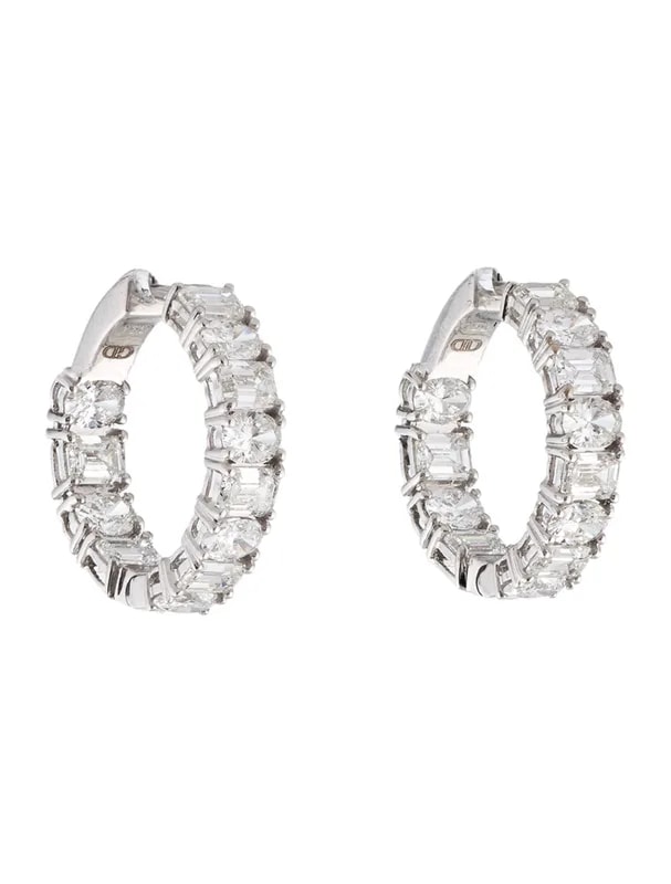 Daniella Design — 18K 4.27ctw Inside-Out Hoop — Jewelry — resale