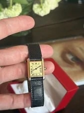 Cartier Tank Vermeil 23mm Argent 925 Quartz 4