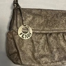 Fendi Metallic Logo Charm Classic 2