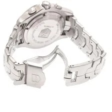 TAG Heuer Link CJF2111 Automatic Chronograph 41mm SS Silver Dial Date #C645 4
