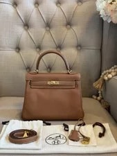 Hermès — Hermès Kelly 25 on GHW Stamp Y 2020 — Handbag — resale