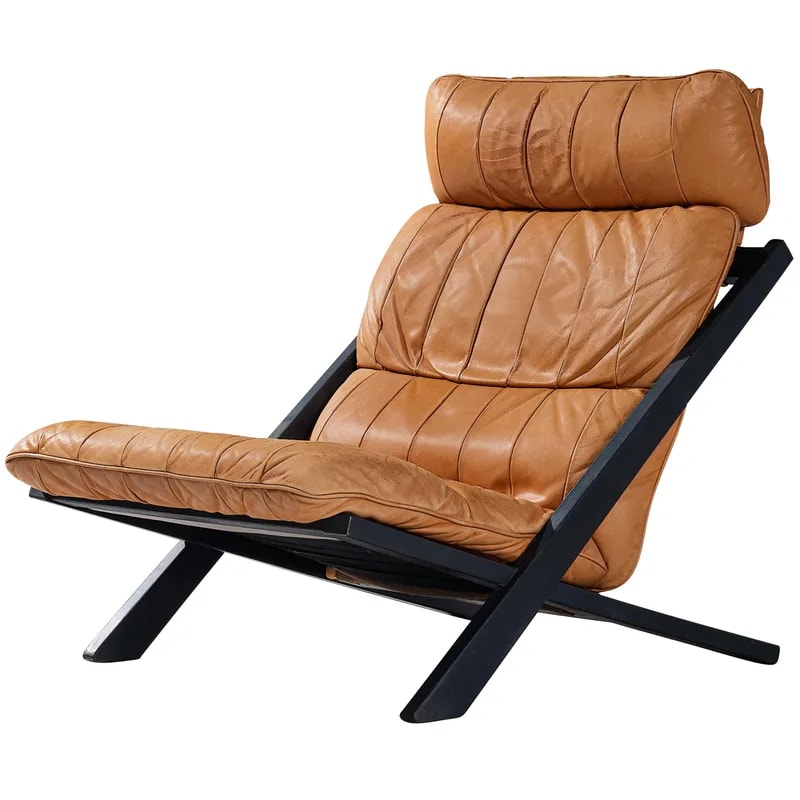 Ueli Berger for De Sede DS 80 Lounge Chair in Cognac Leather — Furniture — resale