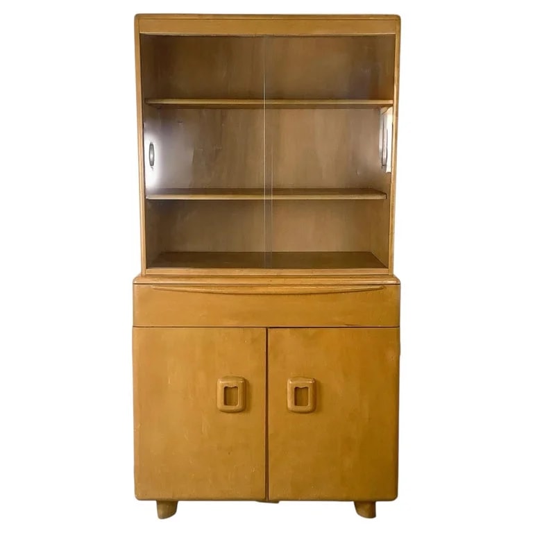 Heywood-Wakefield Co. — Heywood-Wakefield Display Cabinet Hutch in Wheat — Furniture — resale