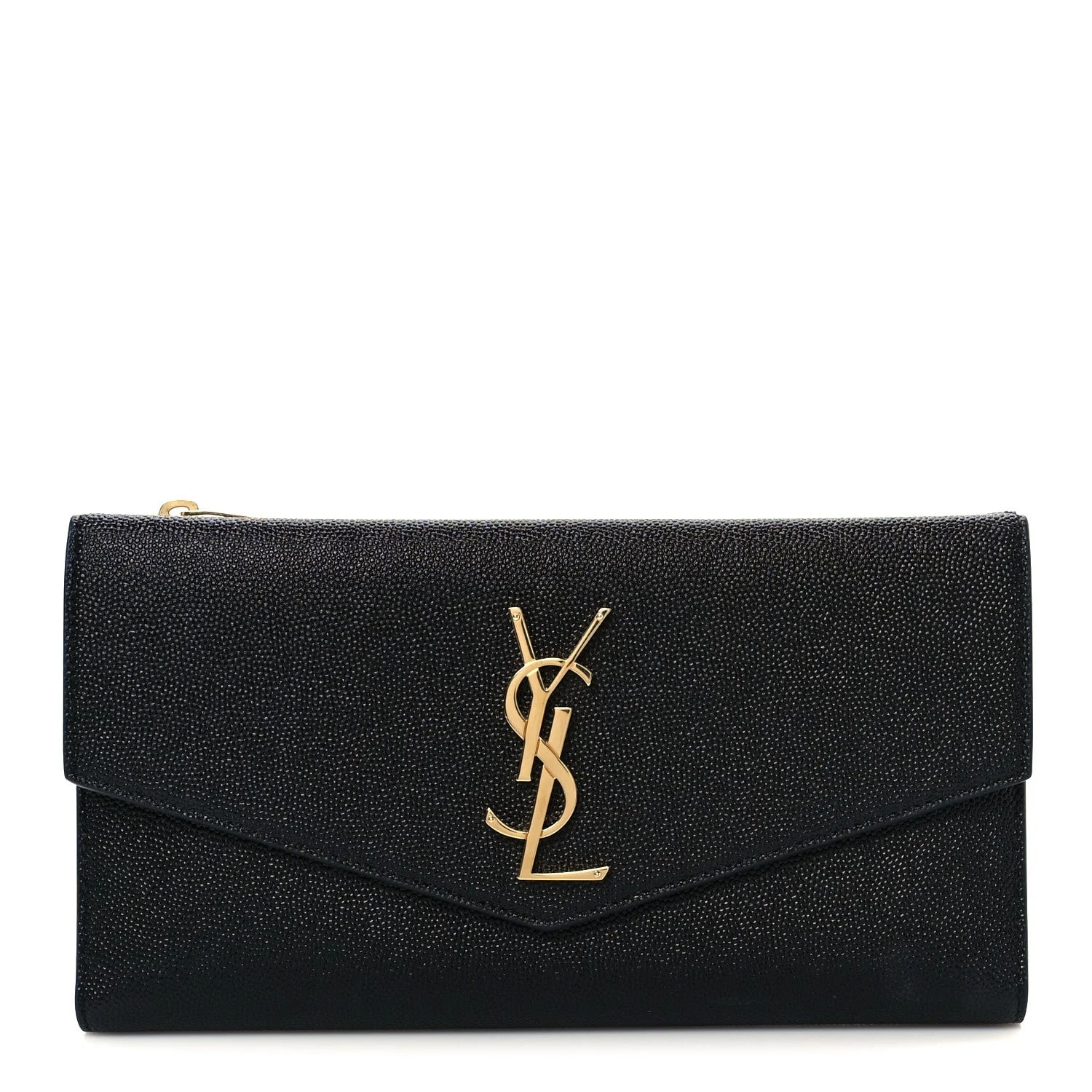 Saint Laurent — Grain de Poudre Uptown Wallet — Accessory — resale