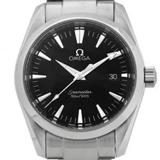 Omega — Omega Seamaster Aqua Terra 2518.50.00 Quartz Black Dial Warranty — Watch — resale