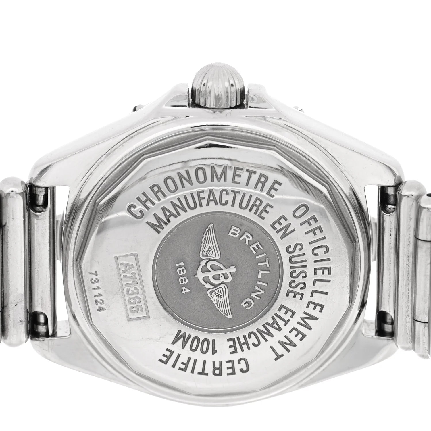 Stainless Steel Diamond Mother of Pearl 32mm Lady Cockpit Quartz A71365 4