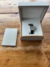 Jaeger-LeCoultre Master Ultra-Thin Silver - Blue JLC Alligator Strap 3