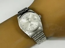 Tudor Prince Date Day 76200 Silver Automatic Excellent++ A7463 2