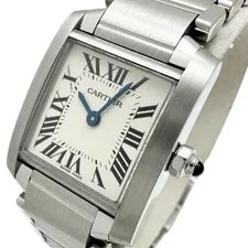 Cartier — Cartier Tank Française SM W51008Q3 Stainless Steel Quartz White Dial/Silve — Watch — resale