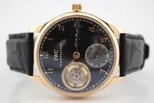 IWC — IWC Portuguese Tourbillon 500Pc LTD 18k Rose Gold Black Dial 43mm IW544705 — Watch — resale