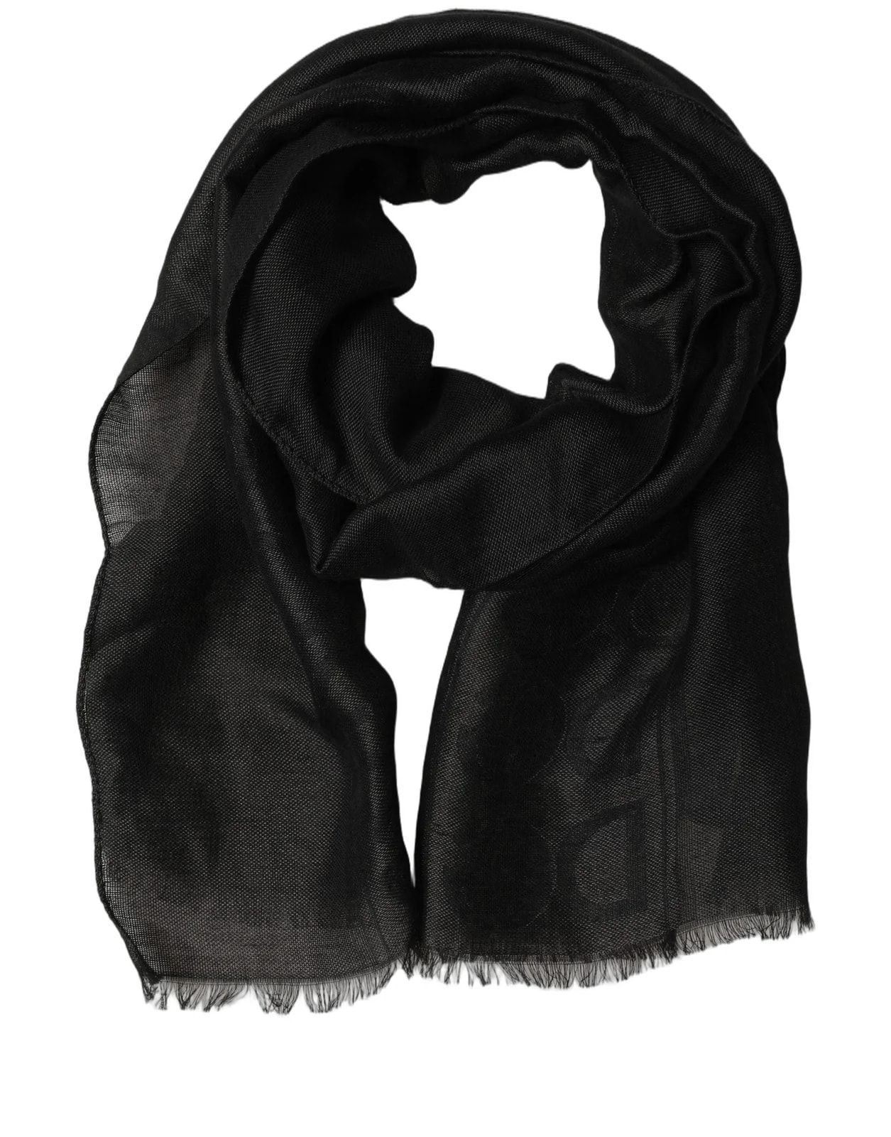 Dolce & Gabbana — Dolce & Gabbana DG Logo Fringed Edge Lace Stole Scarf — Accessory — resale