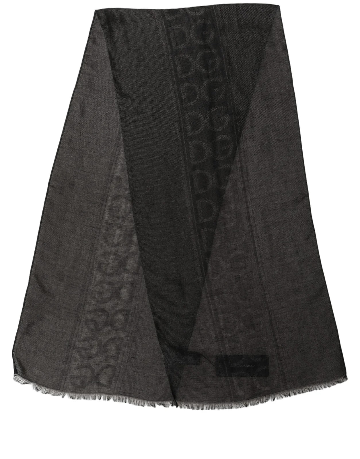 Dolce & Gabbana DG Logo Fringed Edge Lace Stole Scarf 2
