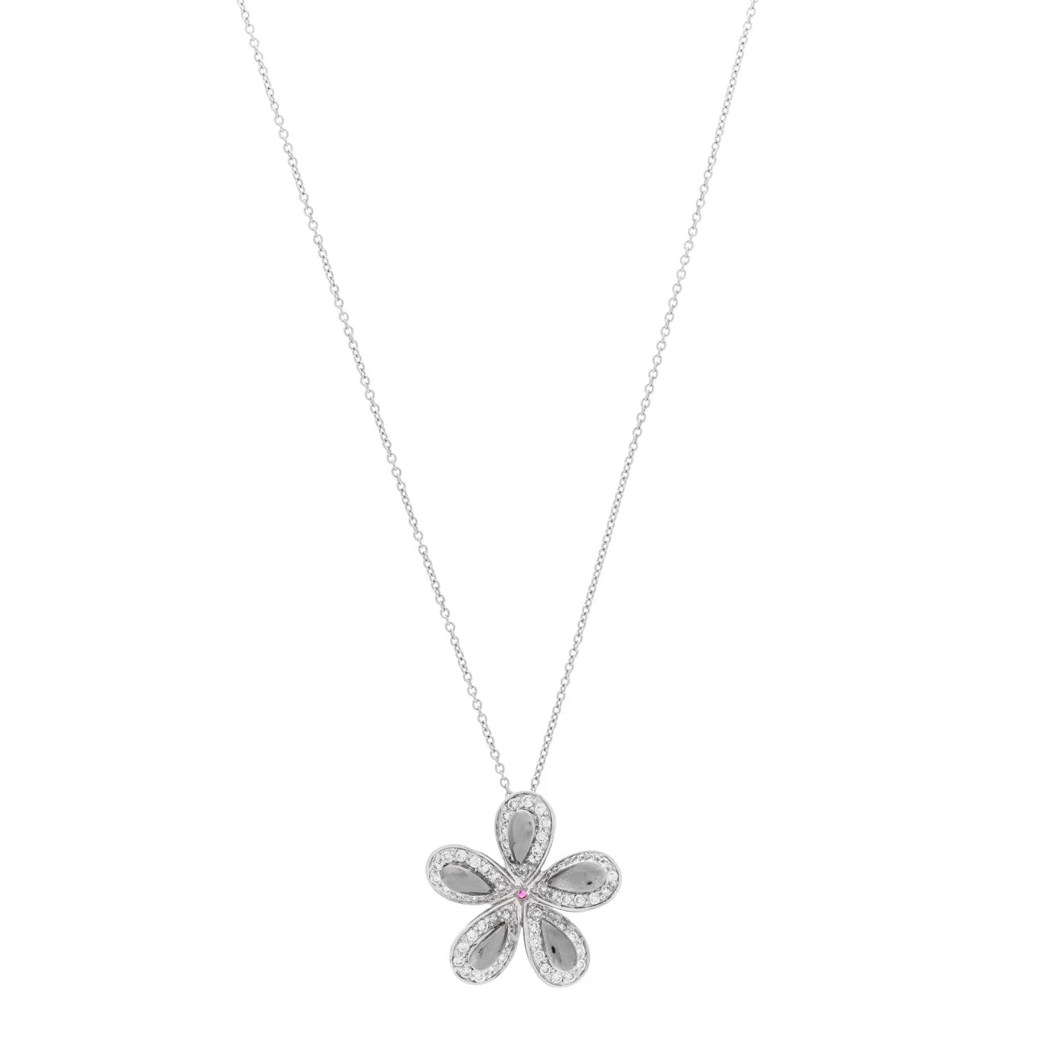 Roberto Coin — 18K White Gold Fantasia Big Flower — Jewelry — resale