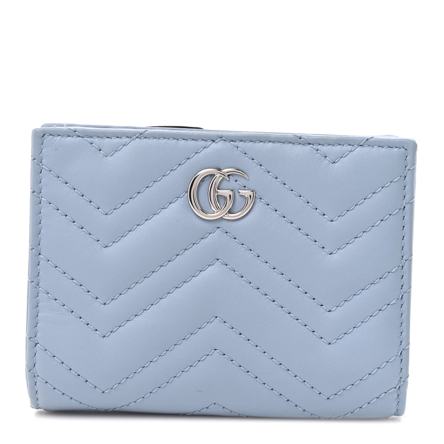 Gucci — Matelasse GG Marmont Zip Key Pouch — Accessory — resale