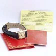 Cartier Must Tank Vermail SV925 Sterling Silver Ivory #VWM3667 4
