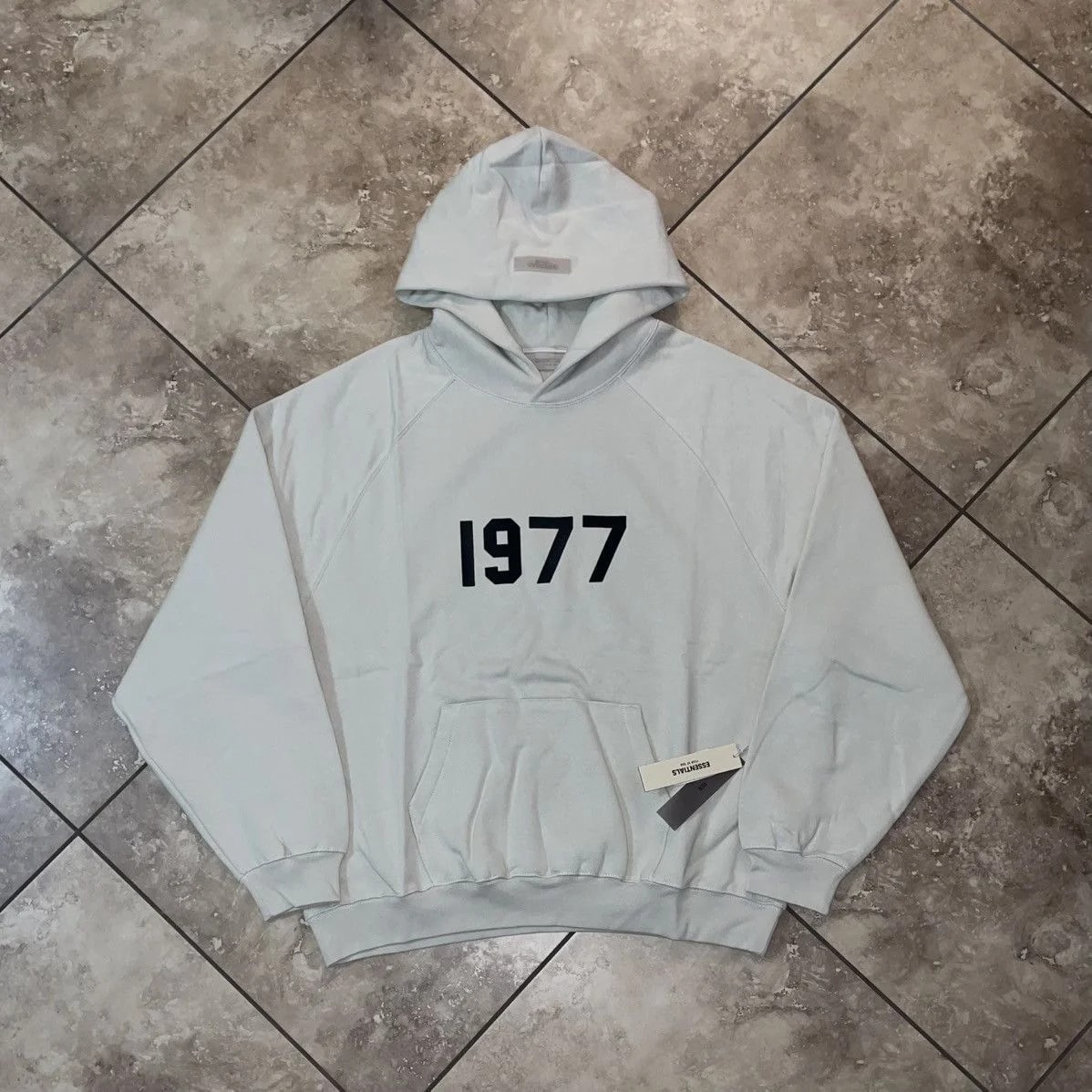 Fear of God — 2022 Fear of God Essentials 1977 Hoodie ‘Wheat’ — streetwear — resale