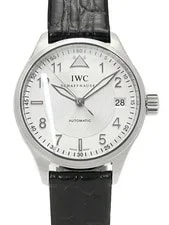 IWC — IWC Pilot IW325605 Stainless Steel Leather 33mm Box and Papers #TW273 — Watch — resale