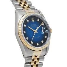 Rolex Datejust 16233G Blue Gradient / Diamond Dial Stainless Steel #W1269 3