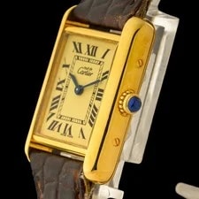 Cartier Tank Must Gold Vermeil Lemon Dial 22x30mm Quartz 2