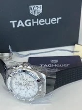 Tag Heuer 43mm Aquaracer White Quartz Chronograph 3